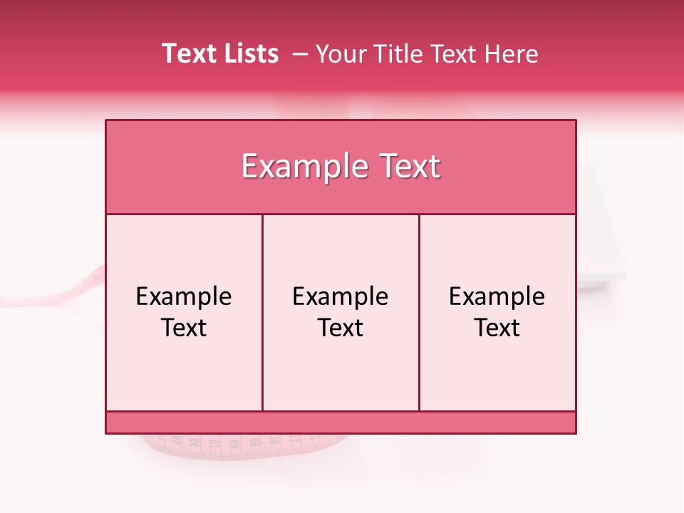 Girl Measures Weight PowerPoint Template