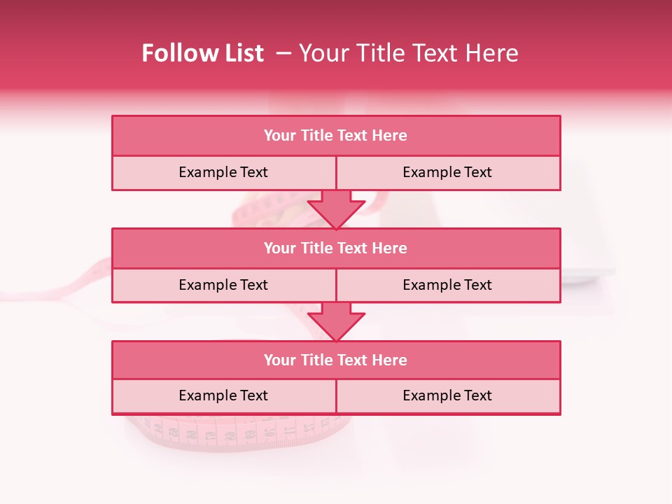 Girl Measures Weight PowerPoint Template