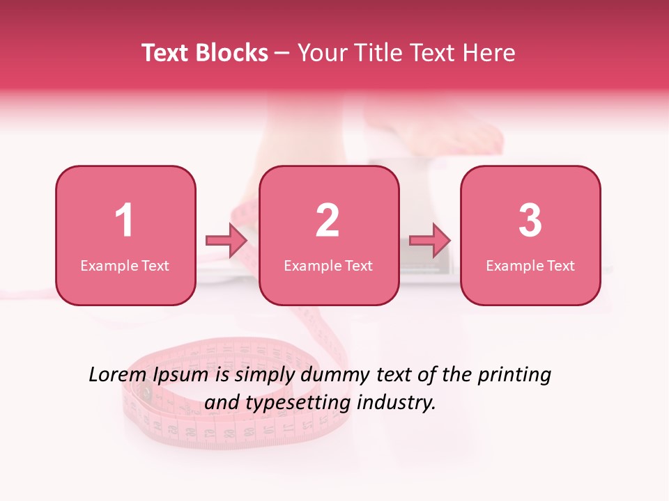 Girl Measures Weight PowerPoint Template