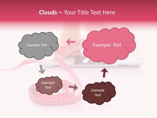 Girl Measures Weight PowerPoint Template