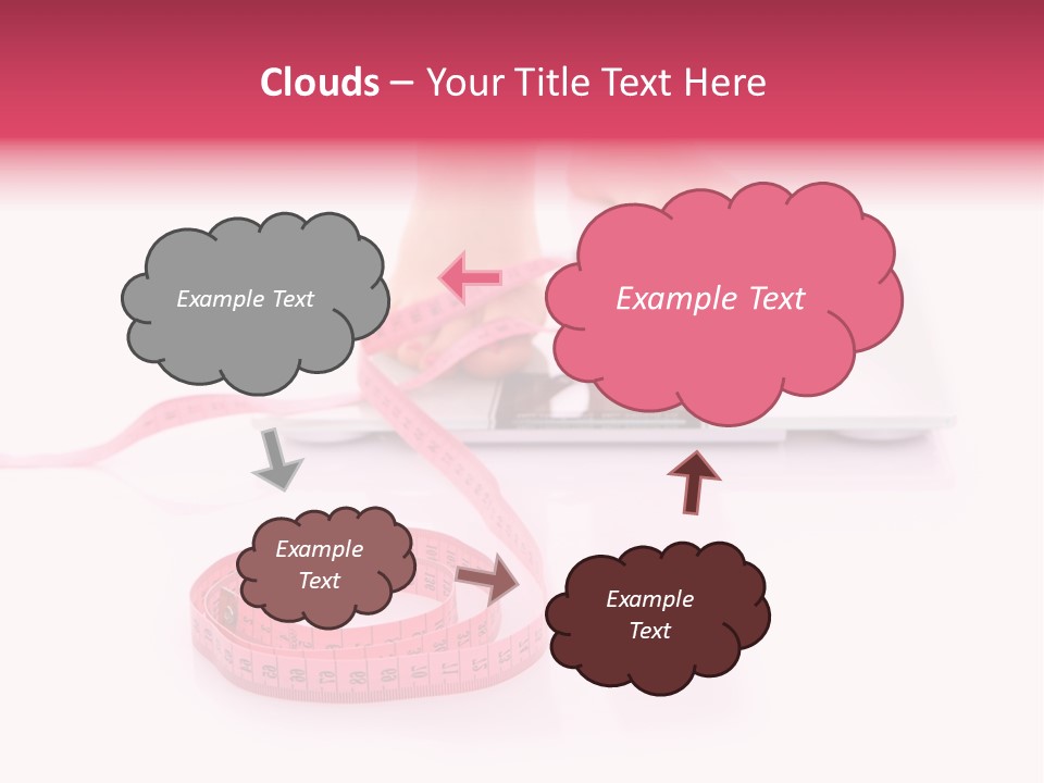 Girl Measures Weight PowerPoint Template