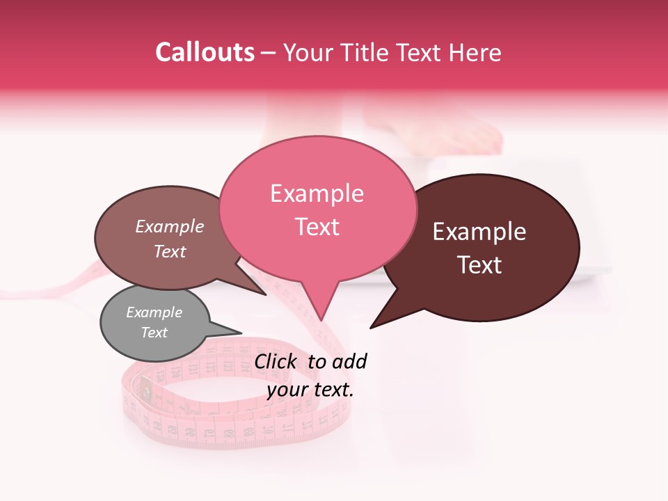 Girl Measures Weight PowerPoint Template