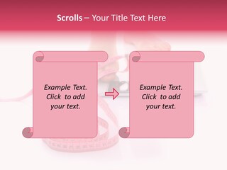 Girl Measures Weight PowerPoint Template