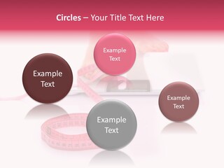 Girl Measures Weight PowerPoint Template