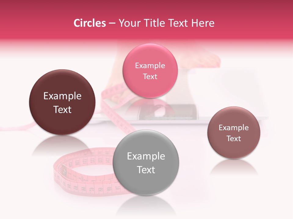 Girl Measures Weight PowerPoint Template