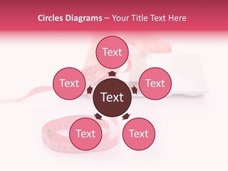 Girl Measures Weight PowerPoint Template