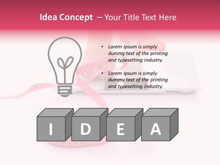 Girl Measures Weight PowerPoint Template