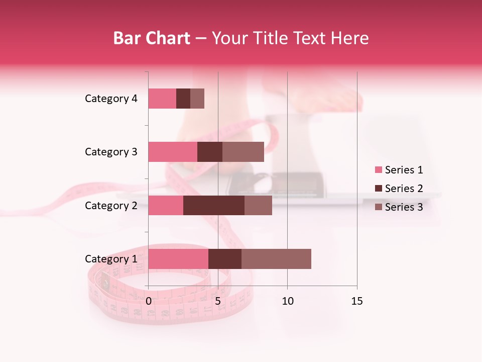 Girl Measures Weight PowerPoint Template