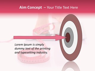 Girl Measures Weight PowerPoint Template