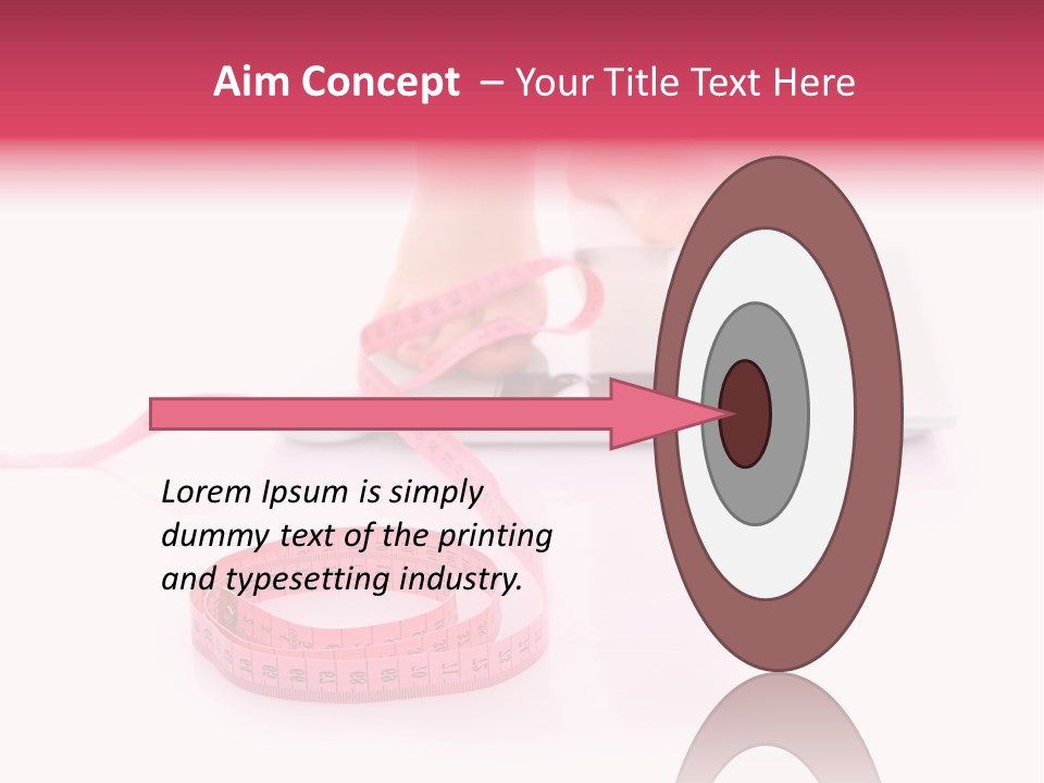 Girl Measures Weight PowerPoint Template