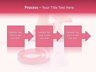 Girl Measures Weight PowerPoint Template