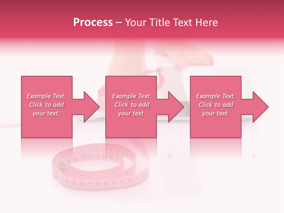 Girl Measures Weight PowerPoint Template