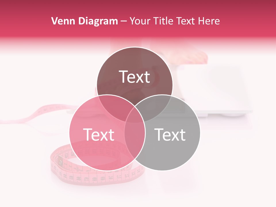 Girl Measures Weight PowerPoint Template