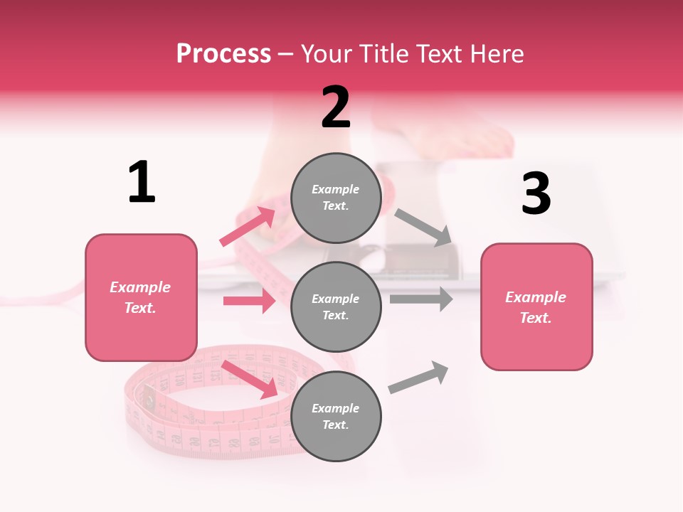 Girl Measures Weight PowerPoint Template