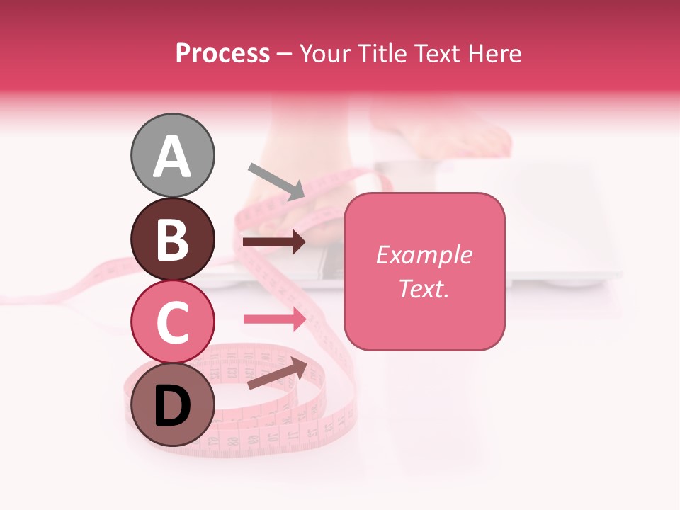 Girl Measures Weight PowerPoint Template