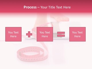 Girl Measures Weight PowerPoint Template