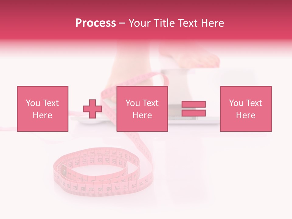 Girl Measures Weight PowerPoint Template