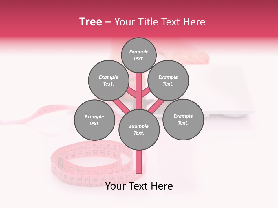 Girl Measures Weight PowerPoint Template
