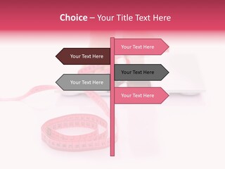 Girl Measures Weight PowerPoint Template