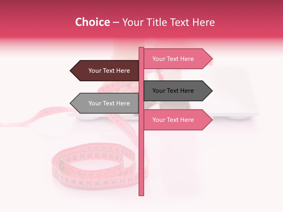 Girl Measures Weight PowerPoint Template