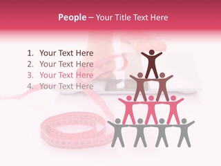 Girl Measures Weight PowerPoint Template
