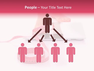 Girl Measures Weight PowerPoint Template