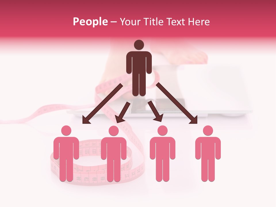 Girl Measures Weight PowerPoint Template