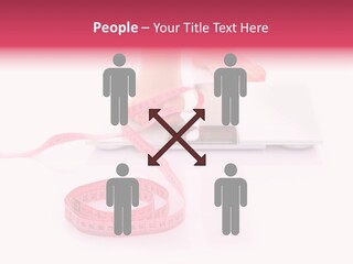 Girl Measures Weight PowerPoint Template