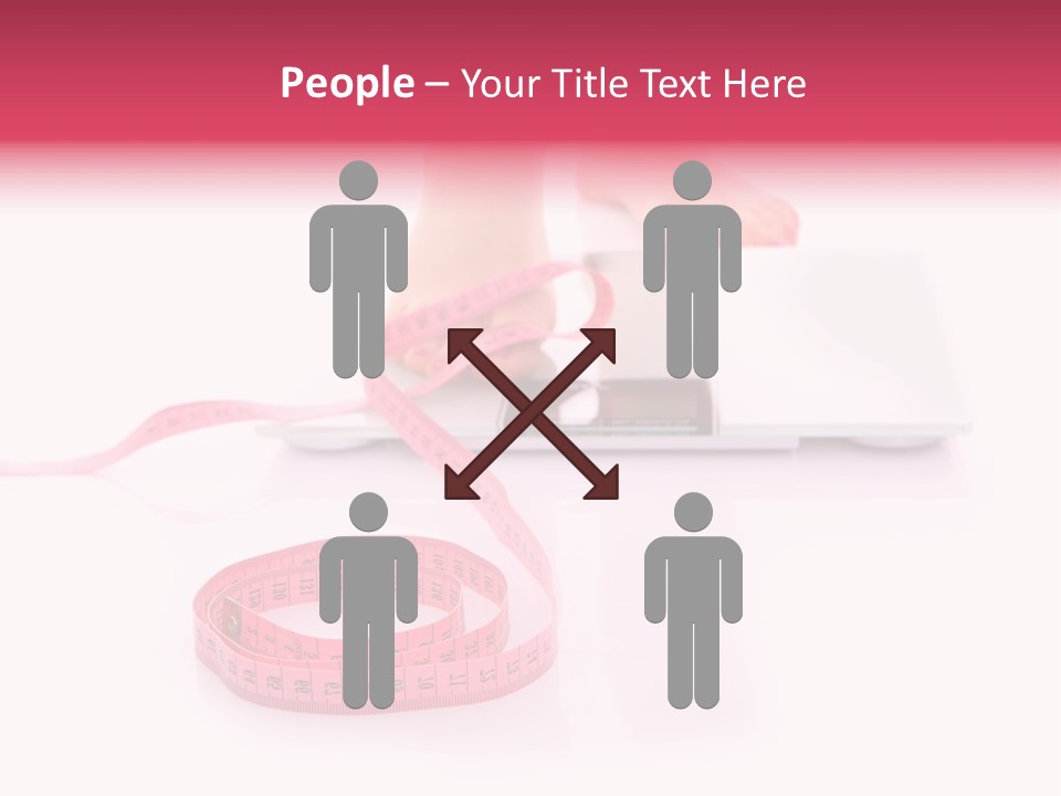 Girl Measures Weight PowerPoint Template