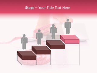 Girl Measures Weight PowerPoint Template