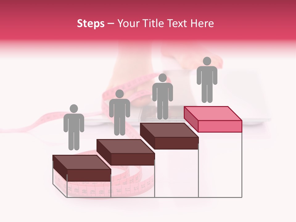 Girl Measures Weight PowerPoint Template