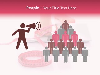 Girl Measures Weight PowerPoint Template