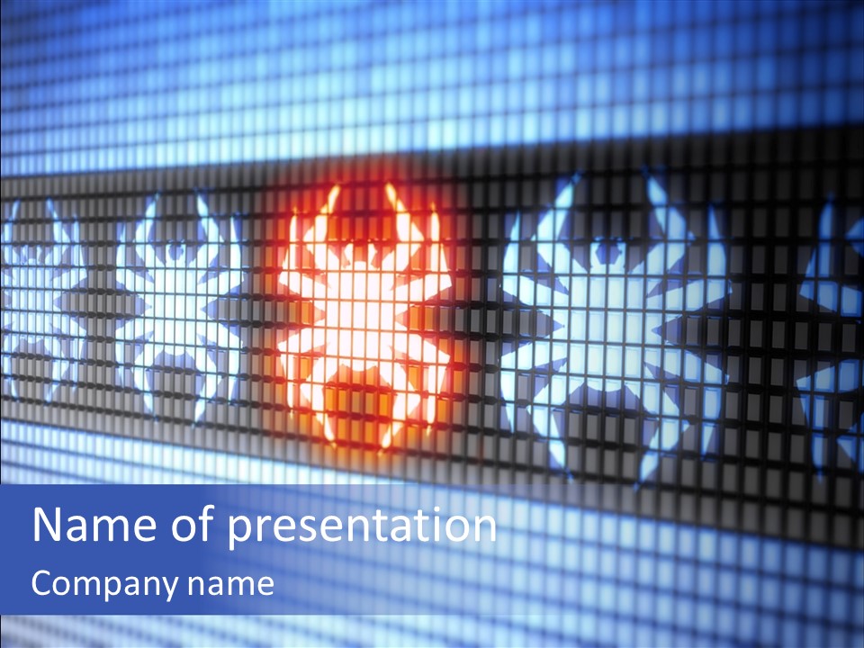 Electronic Scoreboard Beetle PowerPoint Template