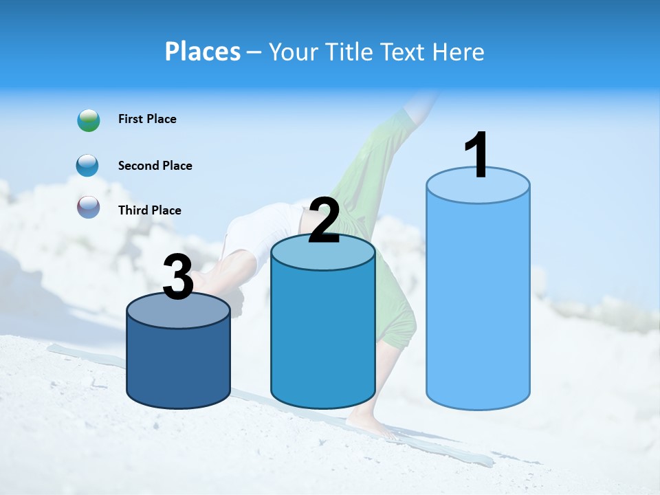 Girl Doing Yoga PowerPoint Template