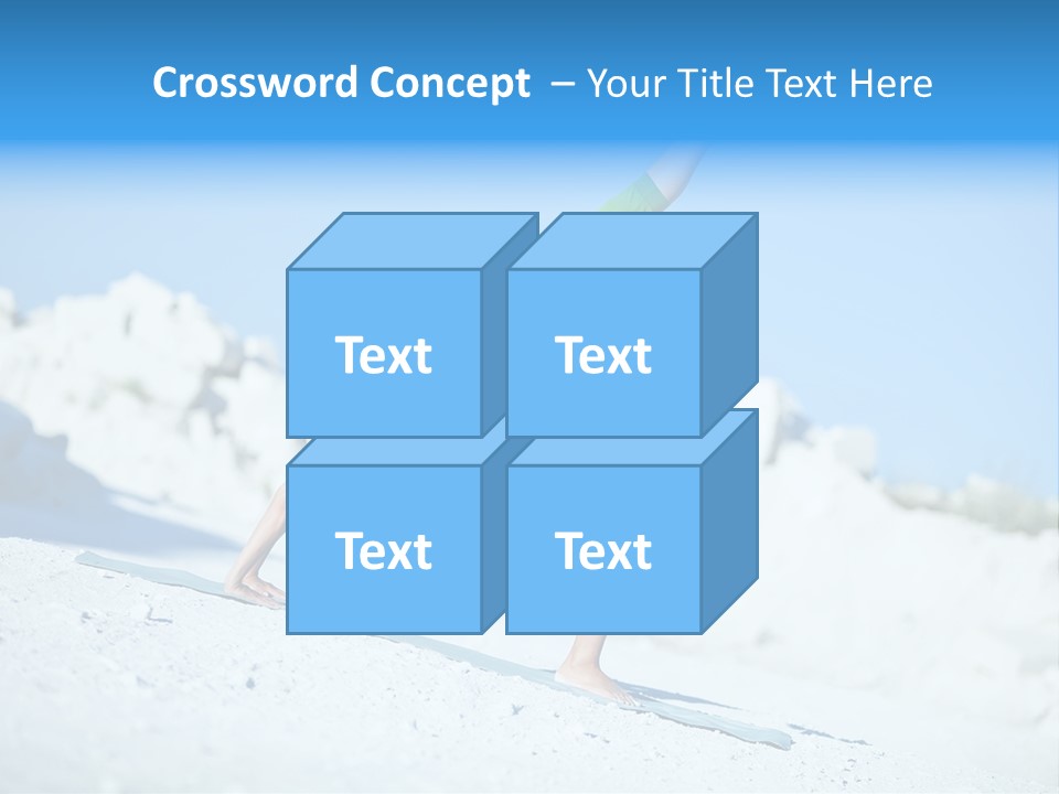 Girl Doing Yoga PowerPoint Template