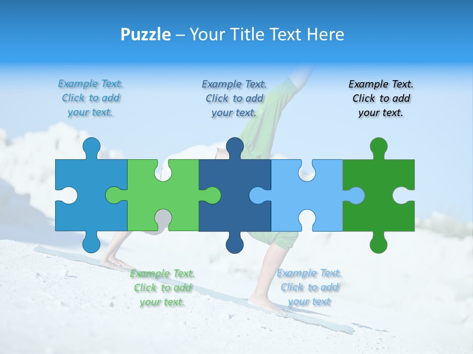 Girl Doing Yoga PowerPoint Template