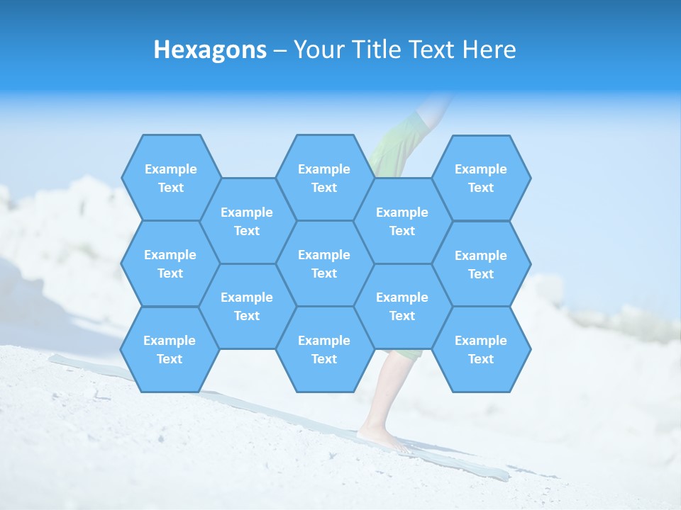 Girl Doing Yoga PowerPoint Template