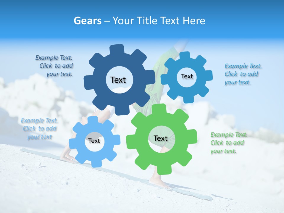 Girl Doing Yoga PowerPoint Template