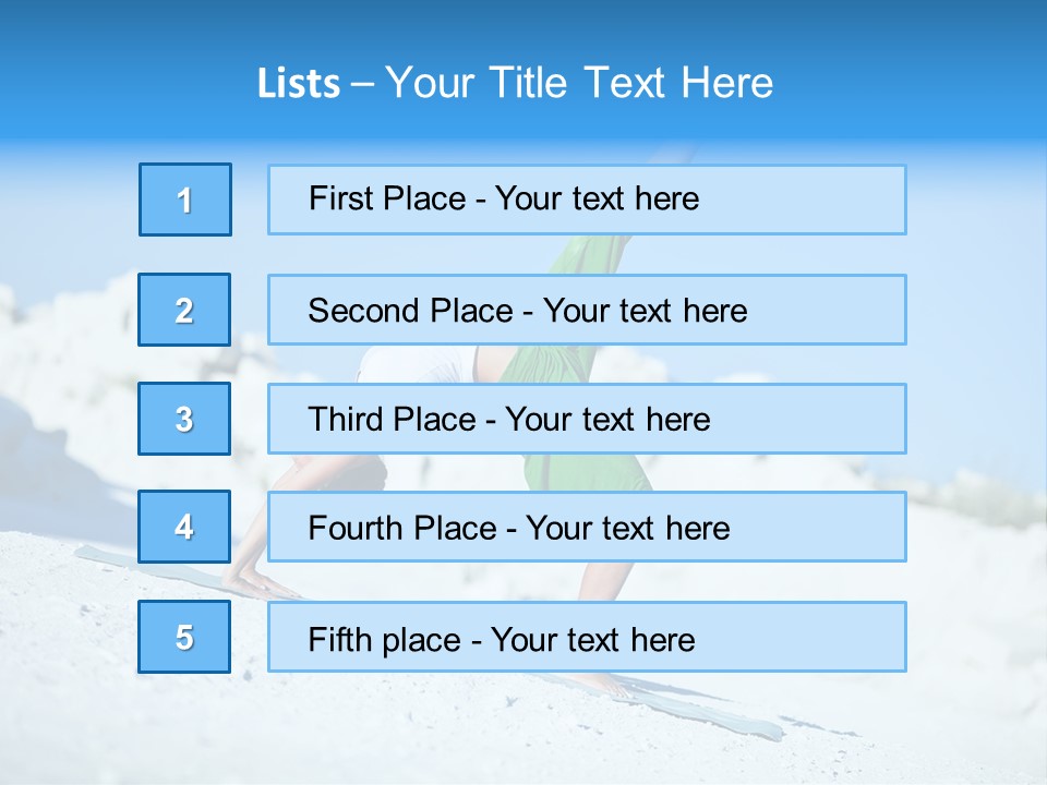Girl Doing Yoga PowerPoint Template