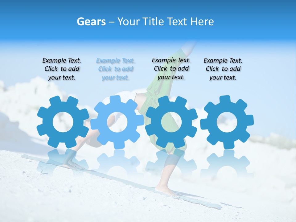 Girl Doing Yoga PowerPoint Template