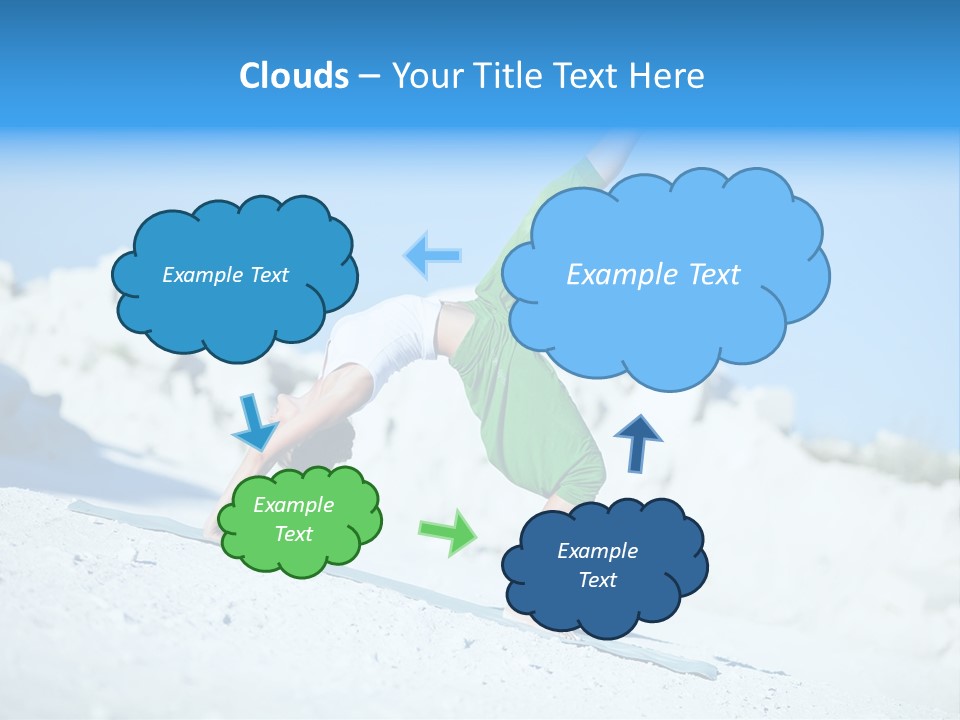 Girl Doing Yoga PowerPoint Template