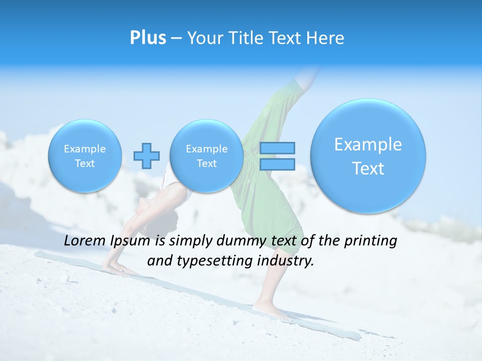 Girl Doing Yoga PowerPoint Template