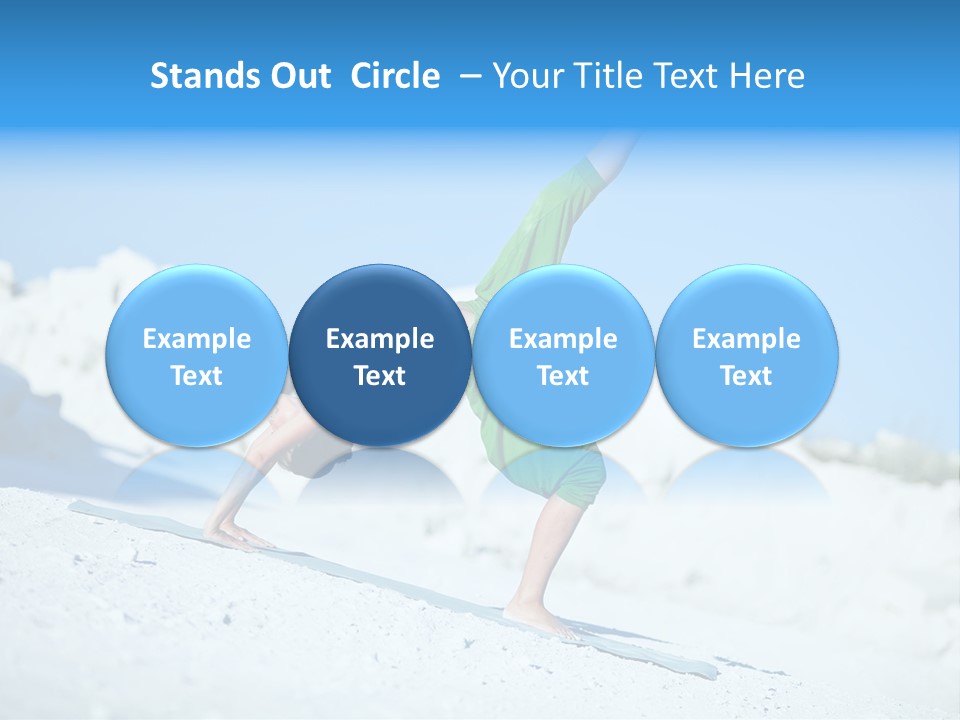 Girl Doing Yoga PowerPoint Template