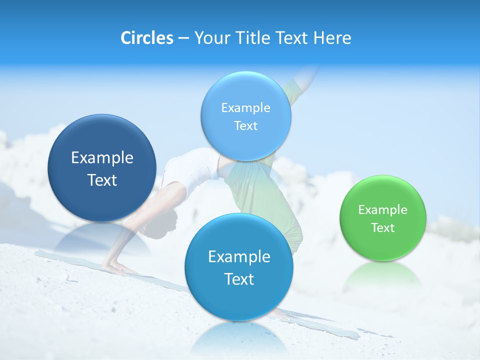 Girl Doing Yoga PowerPoint Template