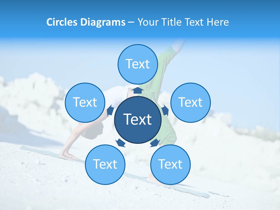 Girl Doing Yoga PowerPoint Template