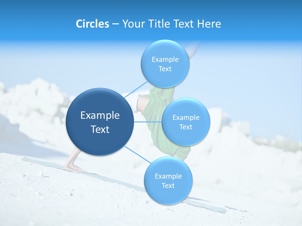 Girl Doing Yoga PowerPoint Template