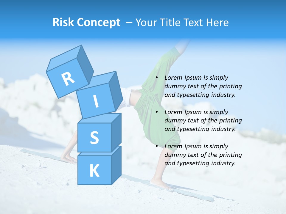 Girl Doing Yoga PowerPoint Template