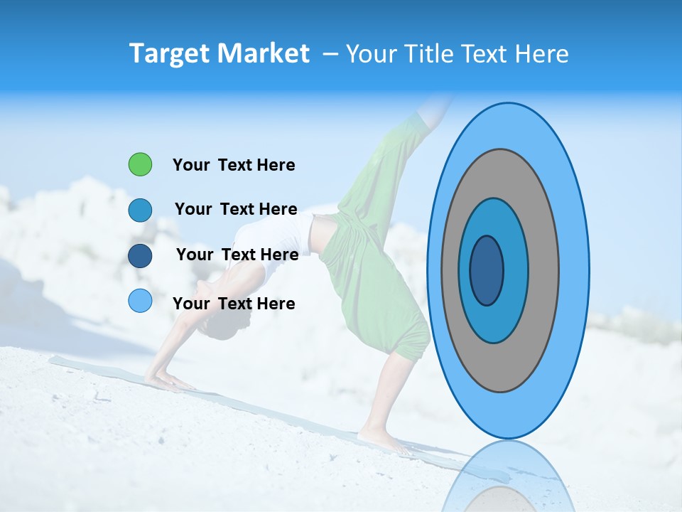 Girl Doing Yoga PowerPoint Template