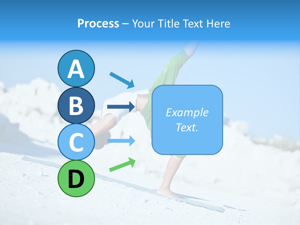 Girl Doing Yoga PowerPoint Template