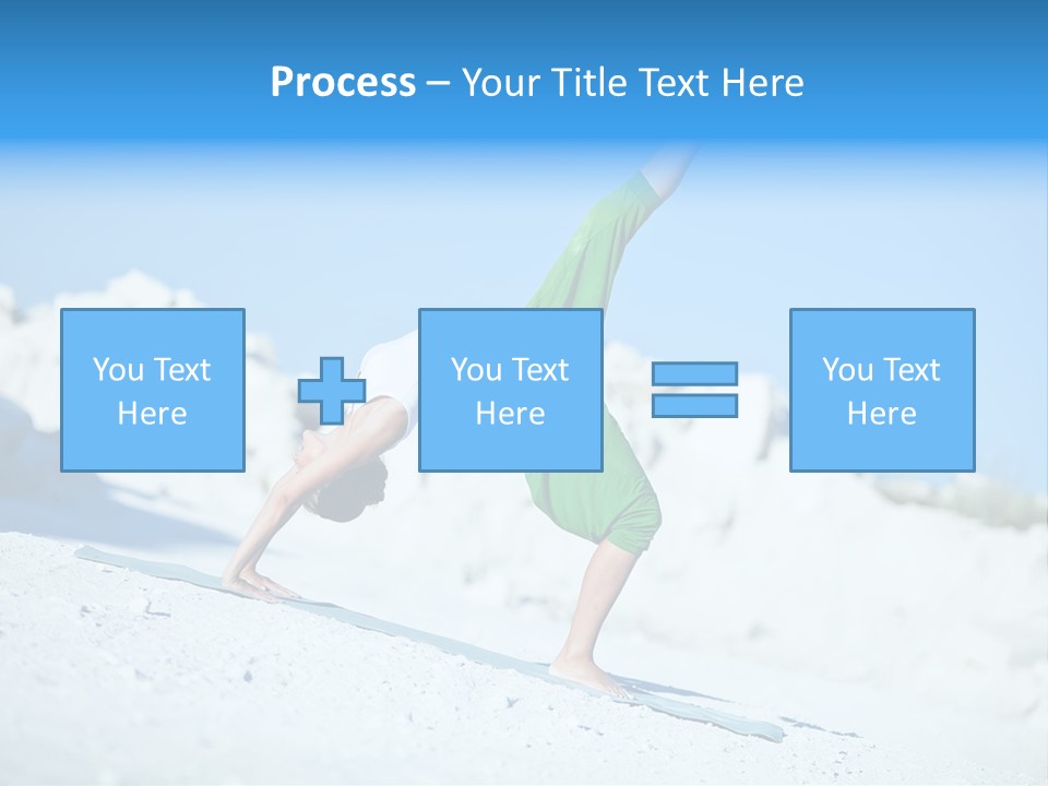 Girl Doing Yoga PowerPoint Template